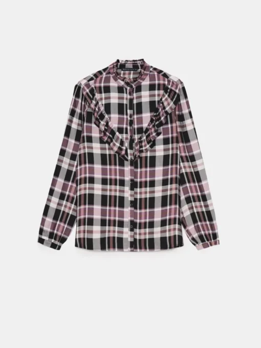 Blusen, Hemden>MOHITO Shirt Aus Viskose Dunkelviolett