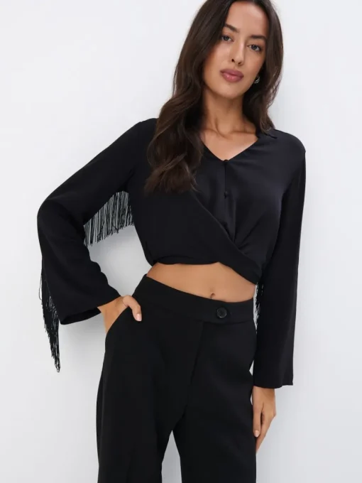 Blusen, Hemden>MOHITO Shirt Aus Viskose Schwarz