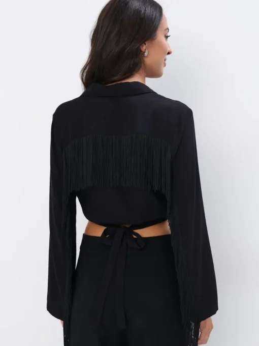 Blusen, Hemden>MOHITO Shirt Aus Viskose Schwarz