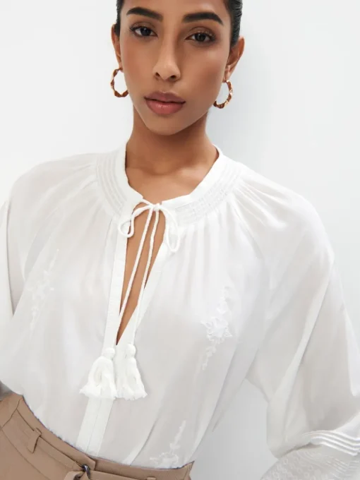 Blusen, Hemden>MOHITO Shirt mit hohem Viskoseanteil Creme