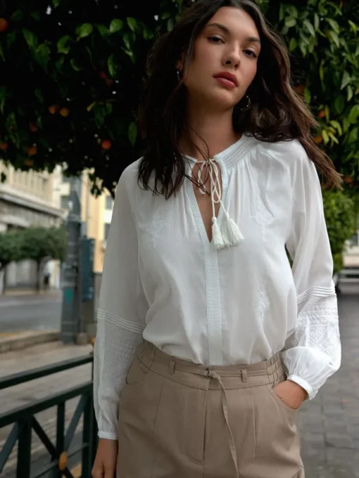 Blusen, Hemden>MOHITO Shirt mit hohem Viskoseanteil Creme