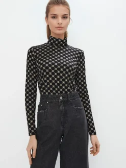 Blusen, Hemden>MOHITO Shirt mit hohem Viskoseanteil Schwarz