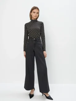 Blusen, Hemden>MOHITO Shirt mit hohem Viskoseanteil Schwarz