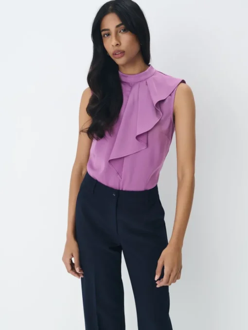Blusen, Hemden>MOHITO Shirt mit hohem Viskoseanteil Violett