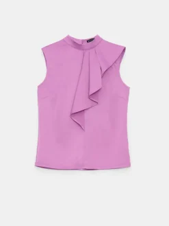 Blusen, Hemden></noscript>MOHITO Shirt mit hohem Viskoseanteil Violett