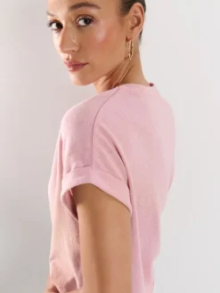 Blusen, Hemden>MOHITO Shirt mit Kurzen Ärmeln Pastellrosa