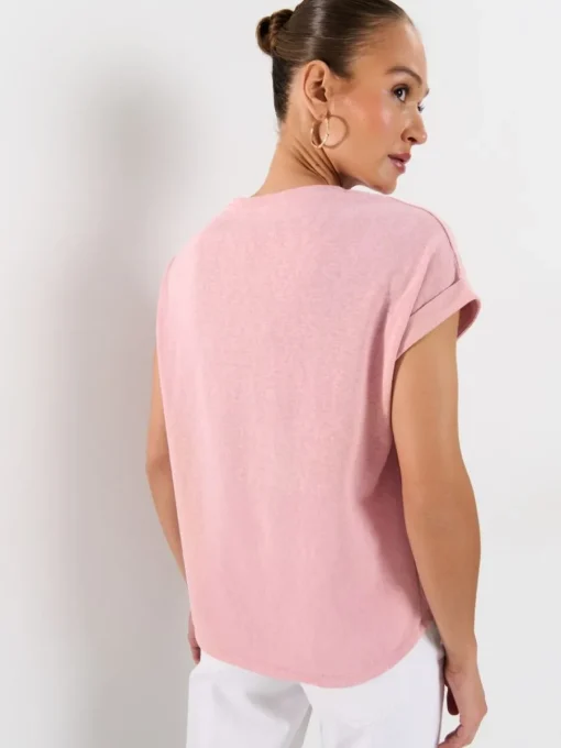 Blusen, Hemden>MOHITO Shirt mit Kurzen Ärmeln Pastellrosa
