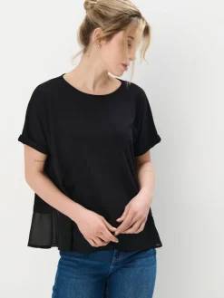 Blusen, Hemden>MOHITO Shirt mit Kurzen Ärmeln Schwarz