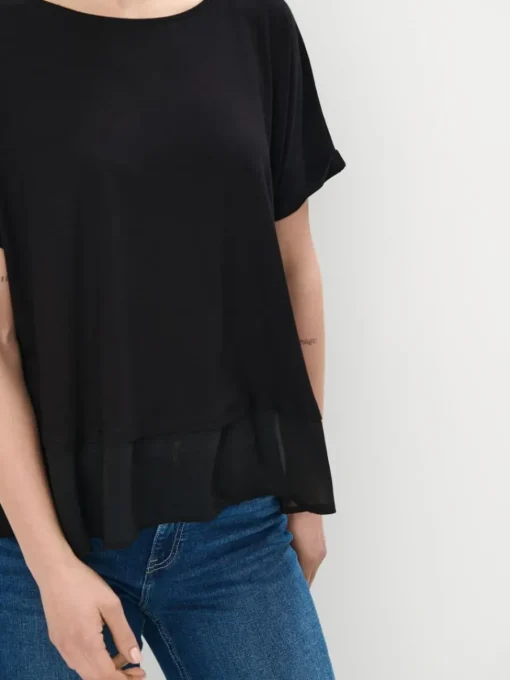 Blusen, Hemden>MOHITO Shirt mit Kurzen Ärmeln Schwarz