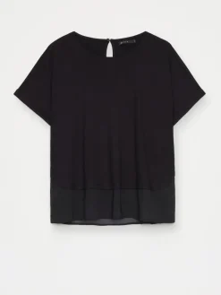 Blusen, Hemden></noscript>MOHITO Shirt mit Kurzen Ärmeln Schwarz