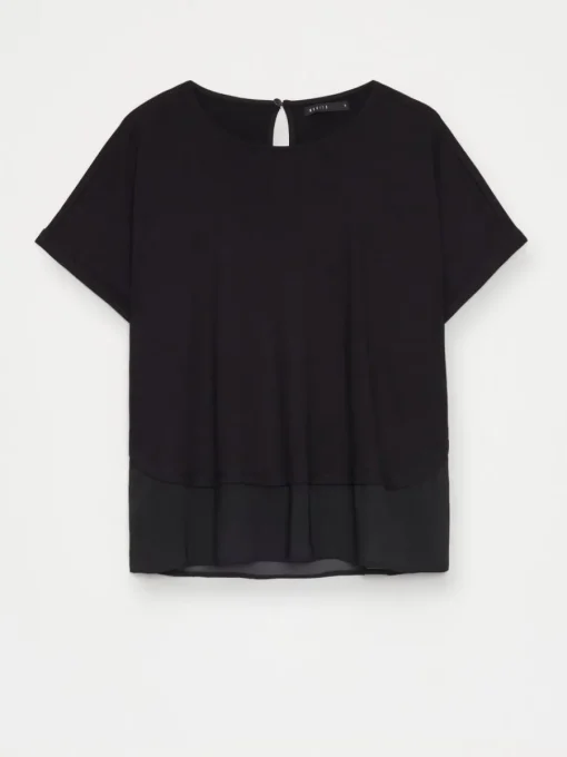 Blusen, Hemden>MOHITO Shirt mit Kurzen Ärmeln Schwarz
