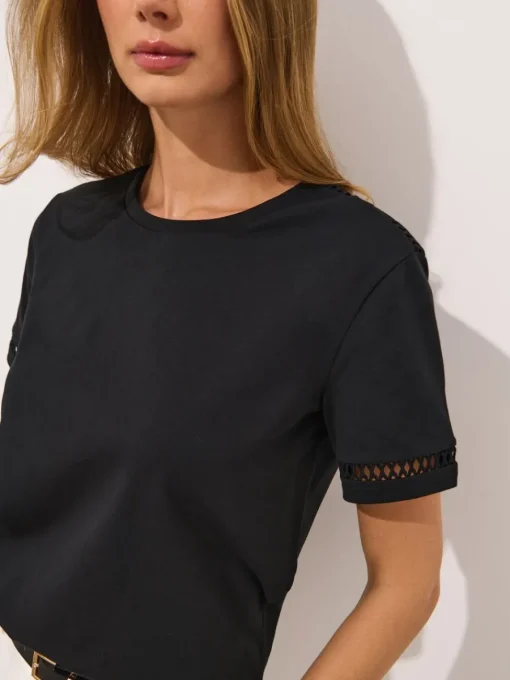 Am Häufigsten Ausgewählt|T-shirts, Tops>MOHITO Shirt mit Kurzen Ärmeln Schwarz