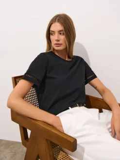 Am Häufigsten Ausgewählt|T-shirts, Tops></noscript>MOHITO Shirt mit Kurzen Ärmeln Schwarz