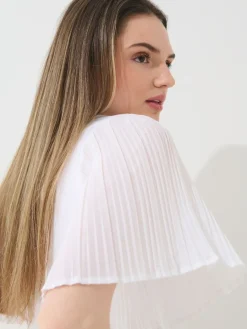 Blusen, Hemden></noscript>MOHITO Shirt mit Kurzen Ärmeln Weiu00df