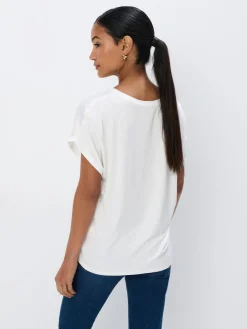 Blusen, Hemden>MOHITO Shirt mit Kurzen Ärmeln Creme