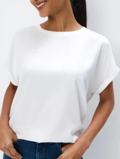 Blusen, Hemden>MOHITO Shirt mit Kurzen Ärmeln Creme