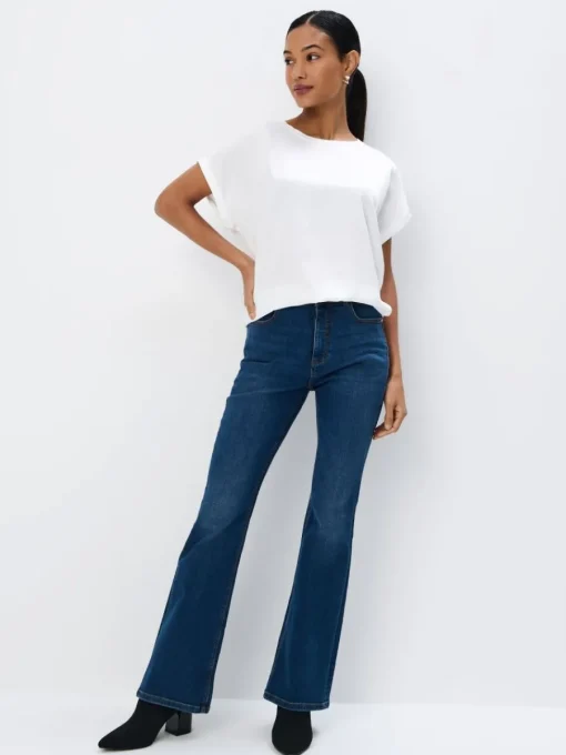 Blusen, Hemden>MOHITO Shirt mit Kurzen Ärmeln Creme
