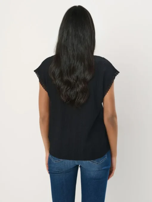 Blusen, Hemden>MOHITO Shirt mit V-Ausschnitt Schwarz
