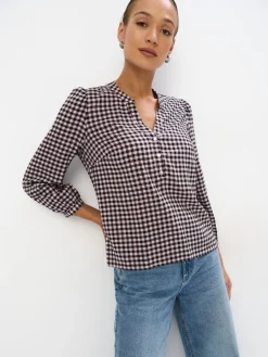Blusen, Hemden>MOHITO Shirt mit V-Ausschnitt Pink