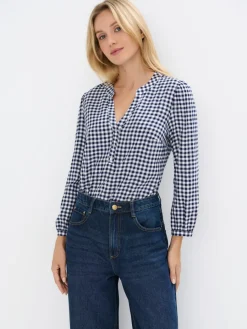 Blusen, Hemden>MOHITO Shirt mit V-Ausschnitt Navy