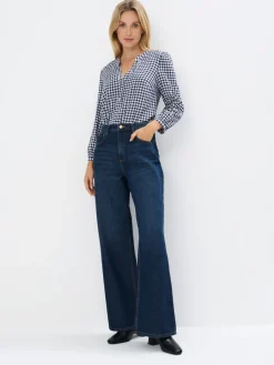 Blusen, Hemden>MOHITO Shirt mit V-Ausschnitt Navy