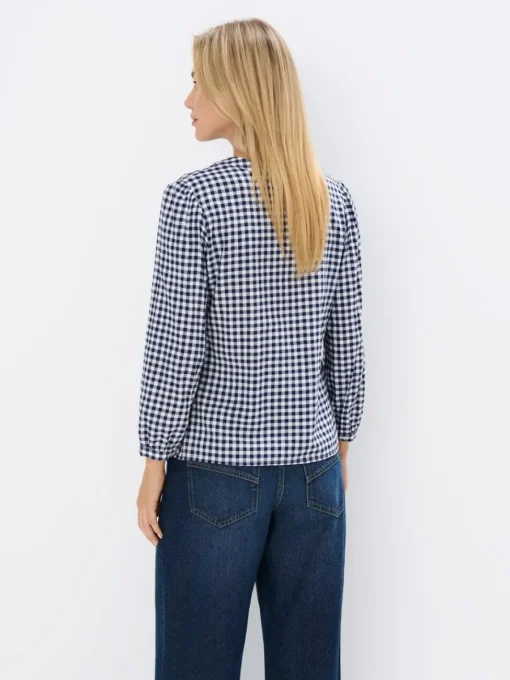 Blusen, Hemden>MOHITO Shirt mit V-Ausschnitt Navy
