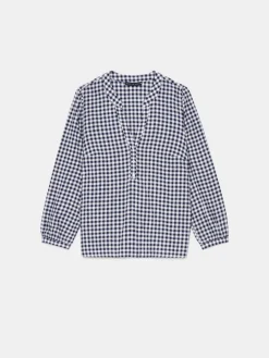 Blusen, Hemden></noscript>MOHITO Shirt mit V-Ausschnitt Navy