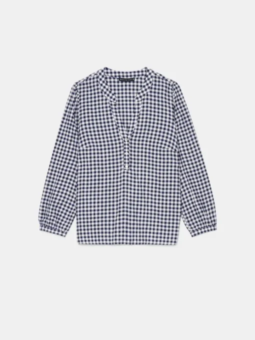 Blusen, Hemden>MOHITO Shirt mit V-Ausschnitt Navy