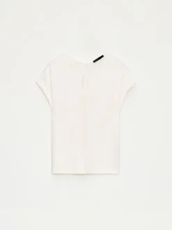 Blusen, Hemden></noscript>MOHITO Shirt mit V-Ausschnitt Creme