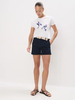 Shorts>MOHITO Shorts mit Gürtel Navy