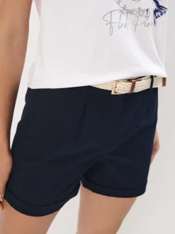Shorts>MOHITO Shorts mit Gürtel Navy