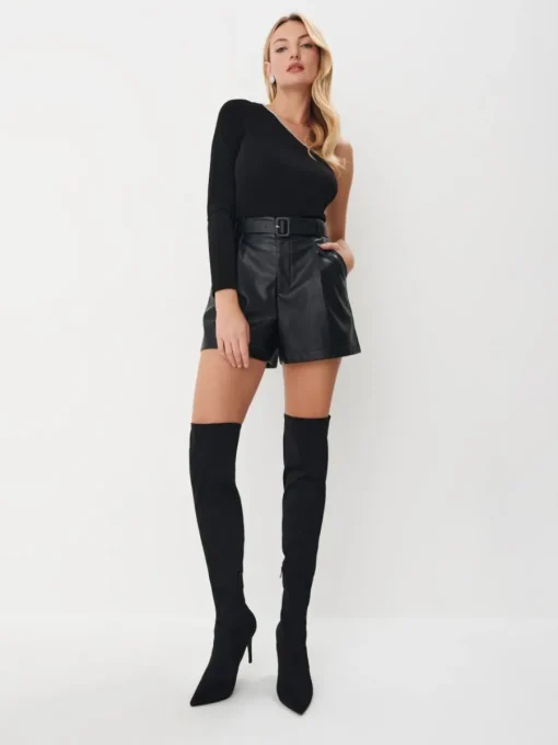 Shorts>MOHITO Shorts mit Gürtel Schwarz