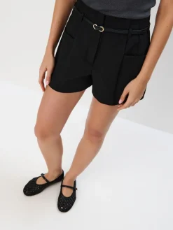 Shorts>MOHITO Shorts mit Gürtel Schwarz