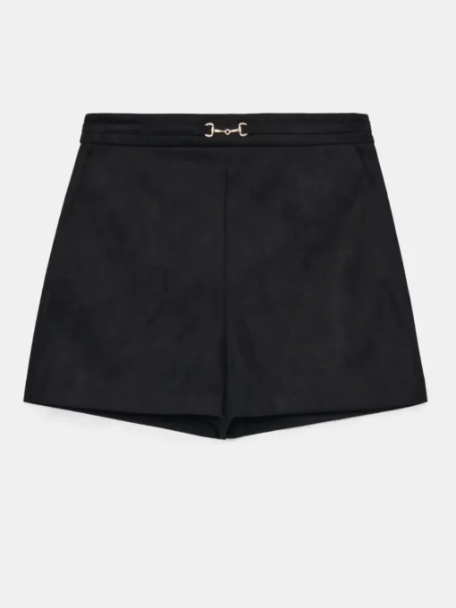 Shorts>MOHITO Shorts mit hoher Taille Schwarz
