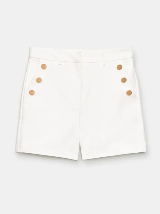 Shorts>MOHITO Shorts mit Zierknöpfen Creme