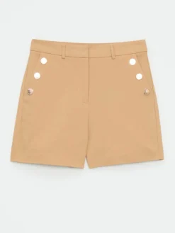 Shorts></noscript>MOHITO Shorts mit Zierknöpfen Beige
