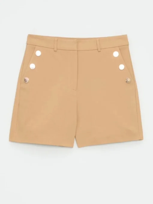 Shorts>MOHITO Shorts mit Zierknöpfen Beige