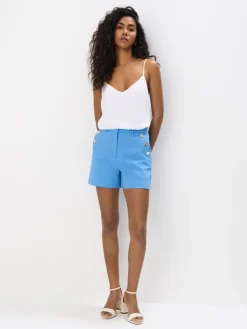 Shorts>MOHITO Shorts mit Zierknöpfen Blau