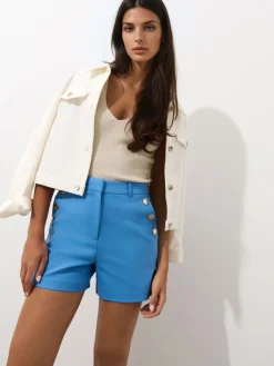 Shorts></noscript>MOHITO Shorts mit Zierknöpfen Blau