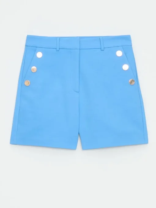 Shorts>MOHITO Shorts mit Zierknöpfen Blau