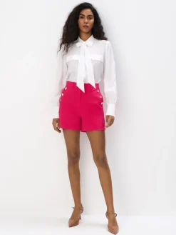 Shorts>MOHITO Shorts mit Zierknöpfen Pink