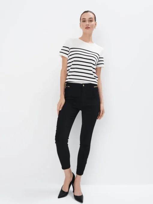 Hosen>MOHITO Skinny-Jeans PETITE Schwarz