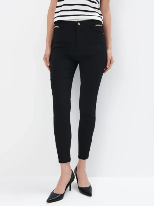 Hosen>MOHITO Skinny-Jeans PETITE Schwarz