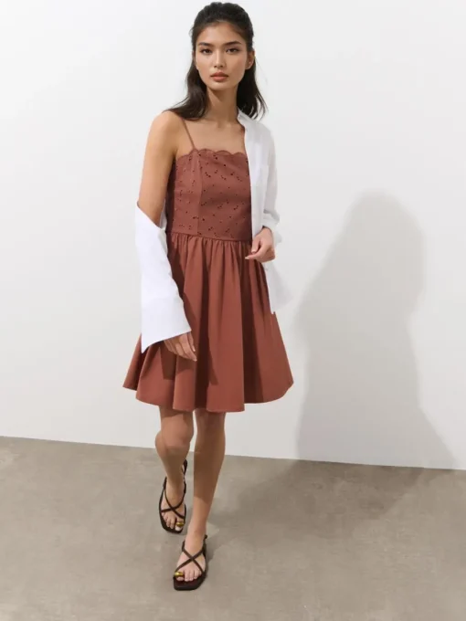 Frühlingskleider|Kleider, Overalls>MOHITO Sommer-Minikleid Braun