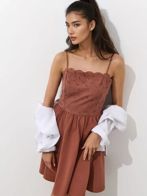 Frühlingskleider|Kleider, Overalls>MOHITO Sommer-Minikleid Braun