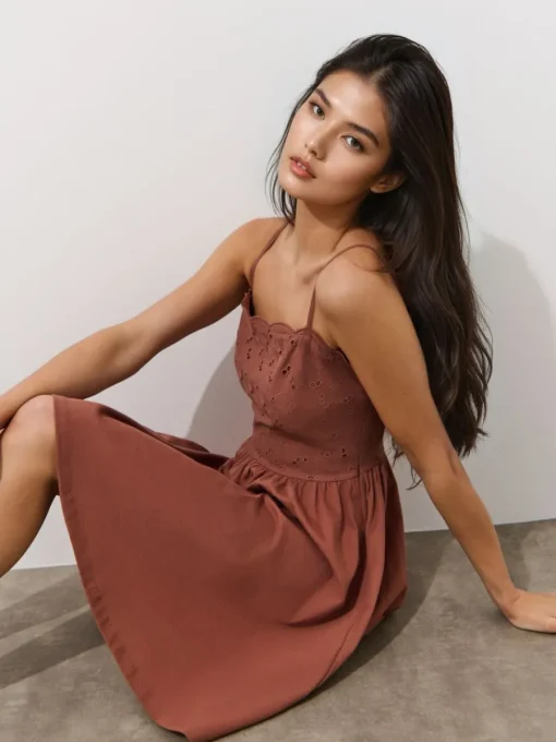 Frühlingskleider|Kleider, Overalls>MOHITO Sommer-Minikleid Braun