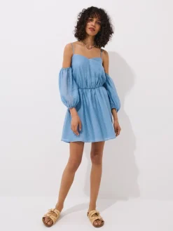 Kleider, Overalls|Entdecke Alles></noscript>MOHITO Sommer-Minikleid Blau