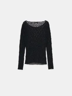 Blusen, Hemden></noscript>MOHITO Spitzenbluse Schwarz