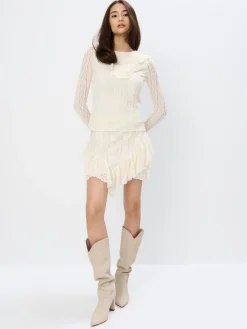 Blusen, Hemden>MOHITO Spitzenbluse Nude