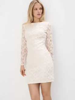 Kleider Für Hochzeitsgäste|Kleider, Overalls>MOHITO Spitzenkleid Mini Nude